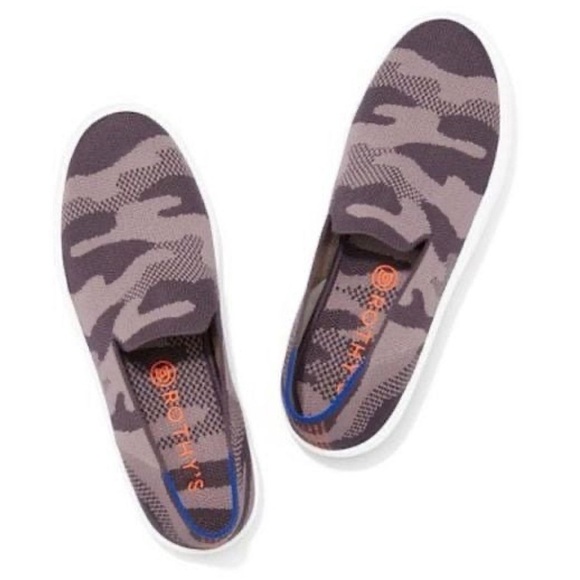 Rothy’s Knit Slip-On The Sneaker Taupe Camo 7 - Picture 1 of 13